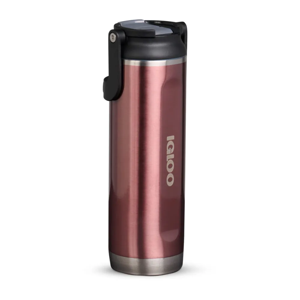 00071088-Igloo-20 Oz Stainless Steel Sport Sipper Bottle - Flamingo