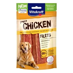$2 OFF (Exp 14May25): Vitakraft Pure Chicken Fillet Grain-Free Dog Treats 80g