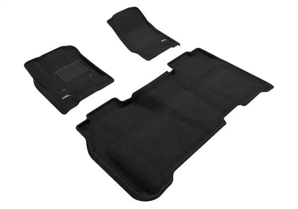 3D MAXpider Floor Mats Chevy Silverado 1500 Crew Cab (14-18) All-Weather Elegant Series - Complete Set