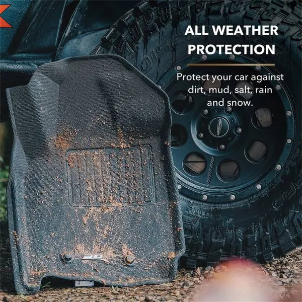 3D MAXpider Floor Mats Ford Escape (2010-2011) All-Weather Kagu Series - Front Row Only