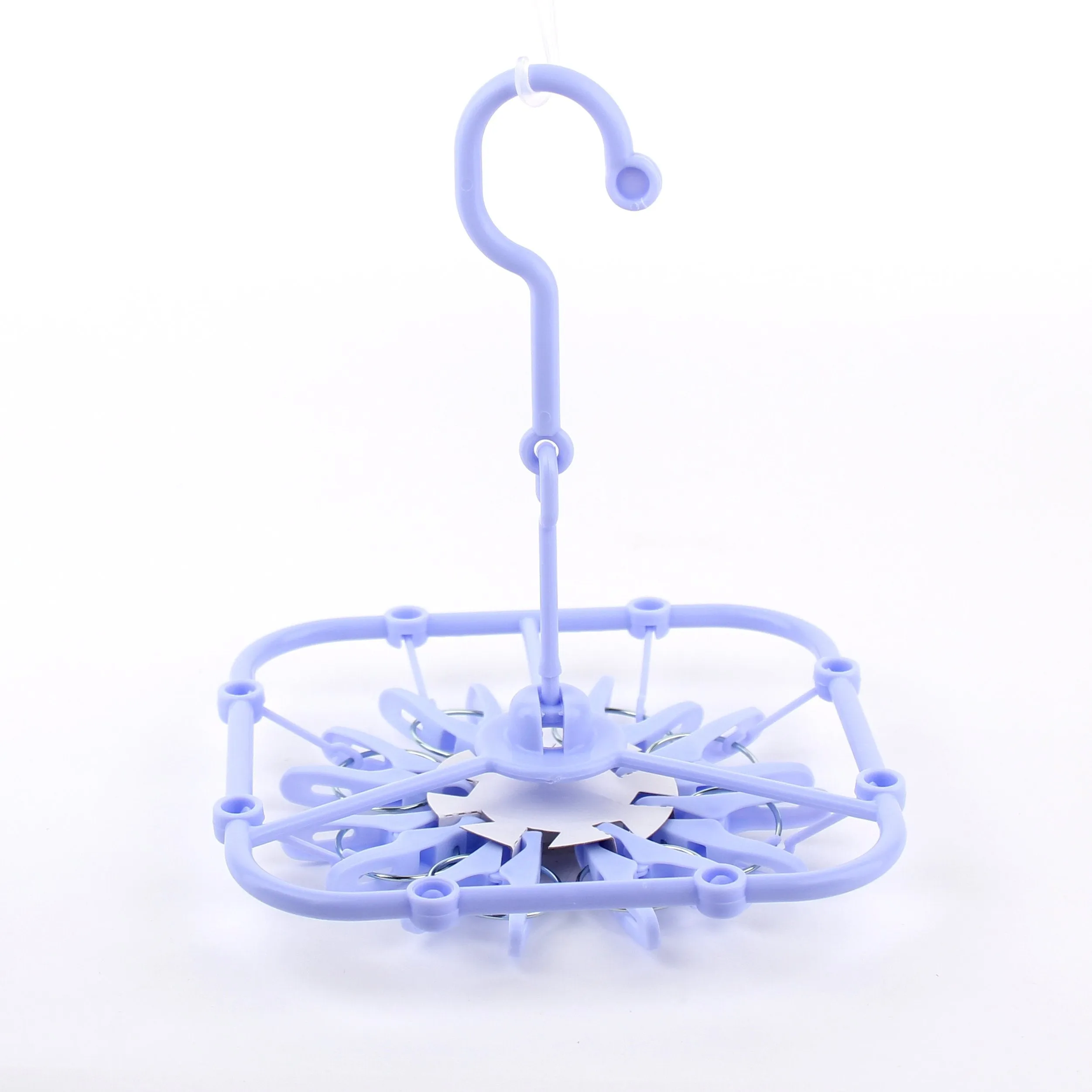 8-Clothespin Laundry Drying Hanger