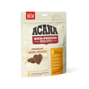 ACANA High Protein Crunchy Chicken Liver Recipe Biscuits for Dogs - 9 oz. bag