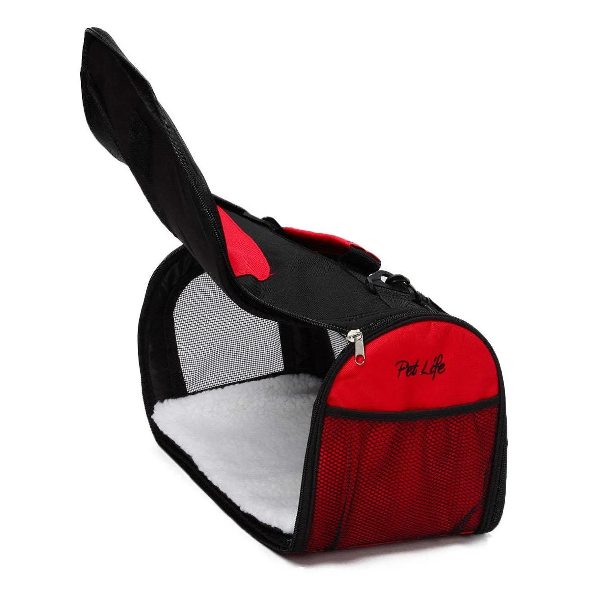 Airline-approved folding pet carrier with adjustable strap. Explorer