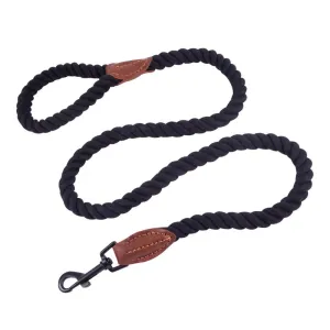 AllPetSolutions Rope Dog Lead, Black, 120cm