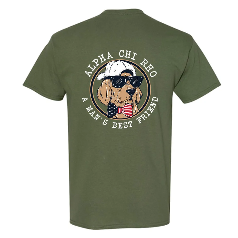 Alpha Chi Rho Frat Dog T-Shirt