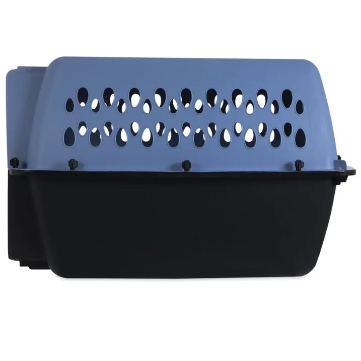 Aspen Fashion Pet Porter Dog Kennel Hard-Sided - Blue and Black - 26 in