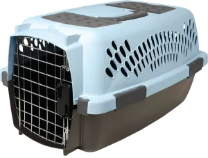Aspenpet Pet Taxi 21087 Fashion Pet Porter, 19 in W, 12.6 in D, 10 in H, S, Plastic, Black/Breeze :EA: QUANTITY: 1