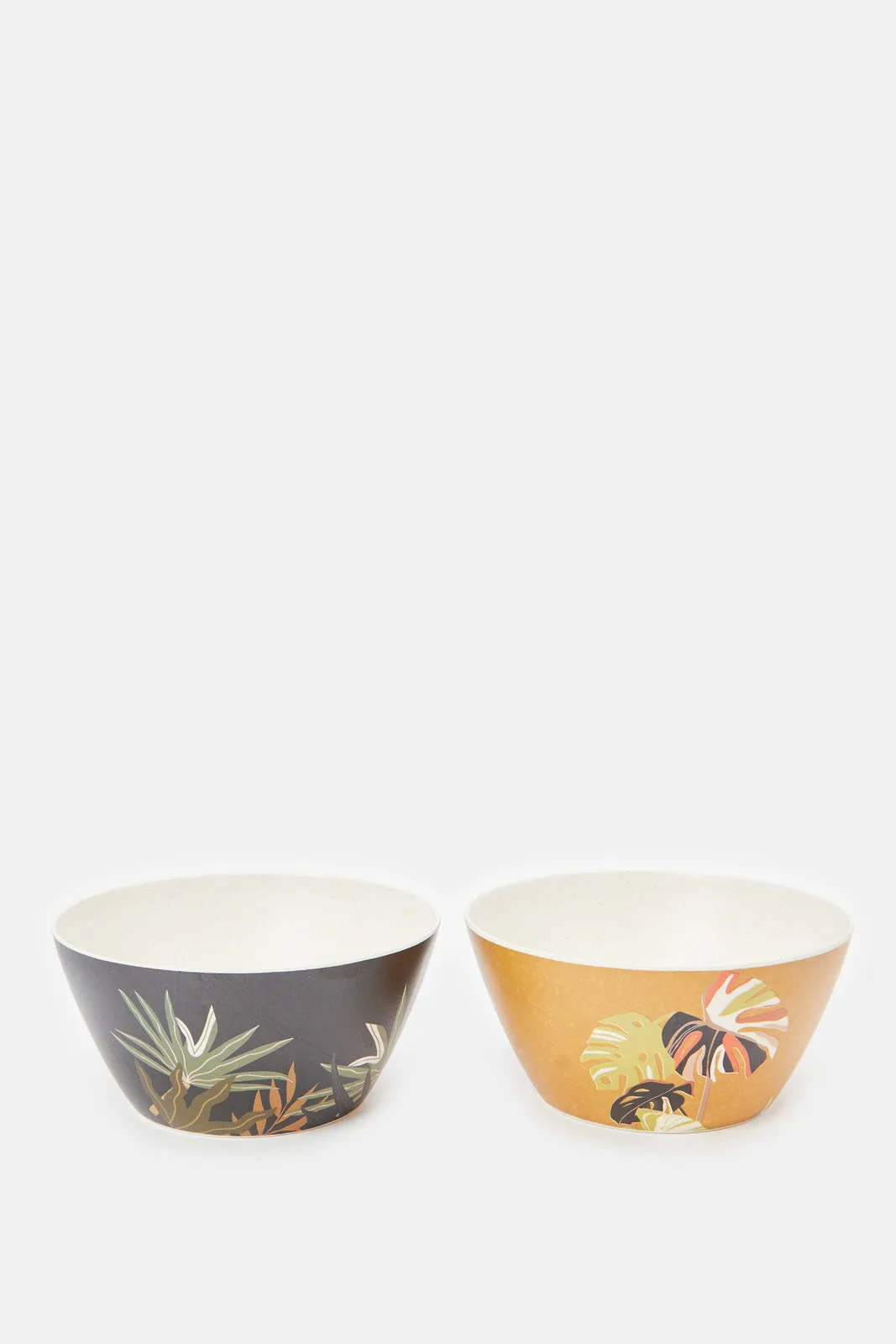 Assorted Printed Bamboo Bowl Set (4 Piece)