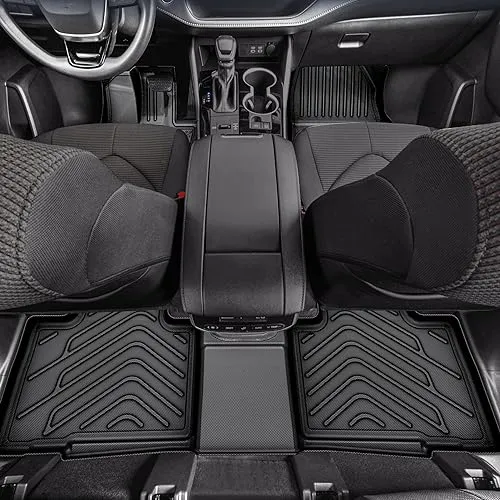 AUTOSAVER88 Floor Mats for 2018-2023 2024 Ford Expedition 7-Seat with 2nd Row Bucket Seats, TPE All Weather Custom Fit Ford Expedition Cargo Mat, 1st 2nd 3rd Rows Floor Liner & Trunk Liner Car Mats