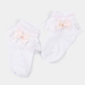 Baby Cotton Lace Frill Socks | 4M 