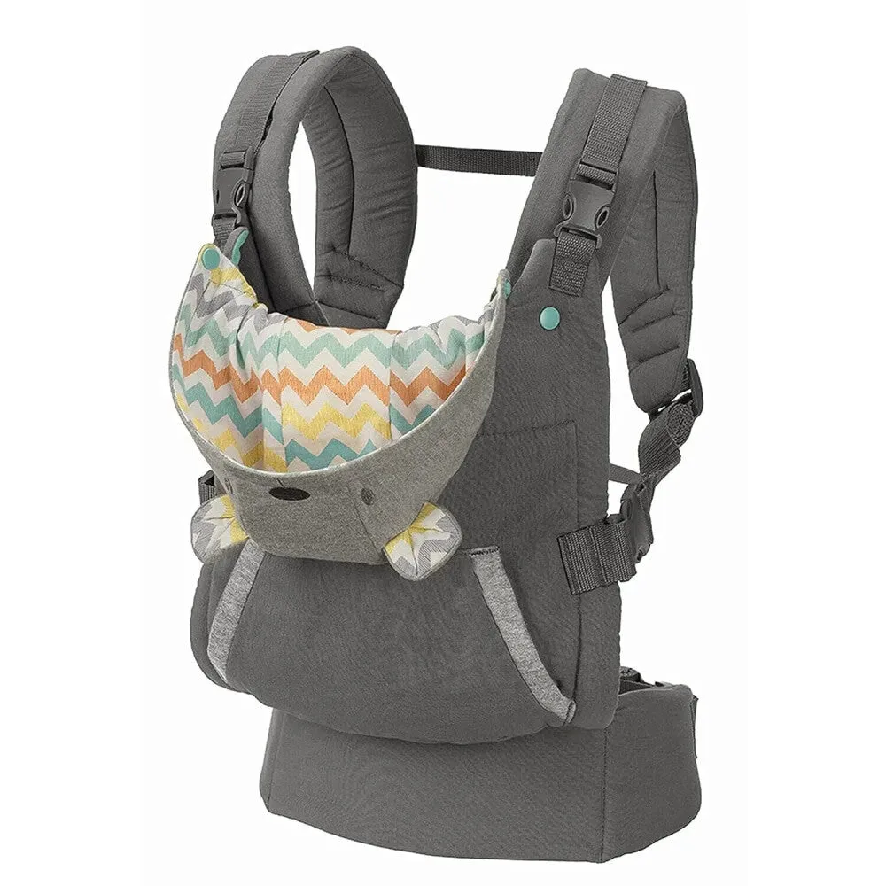 Bear Themed Cotton Baby Carrier with Detachable Hat