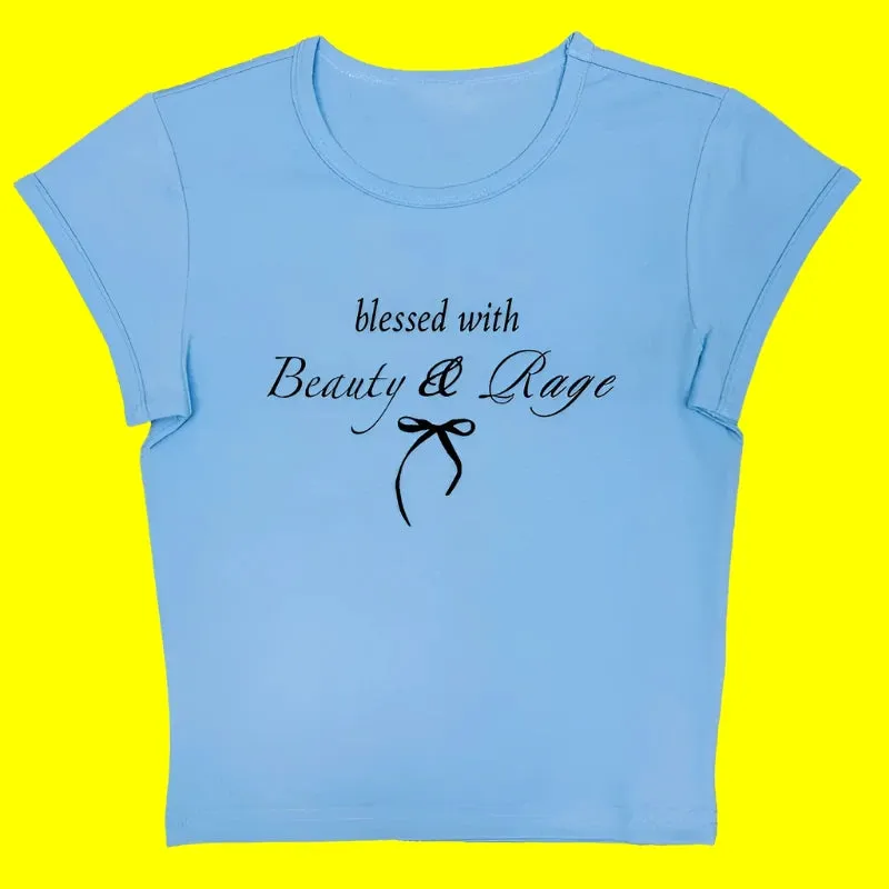 Beauty and Rage Text Graphic Top