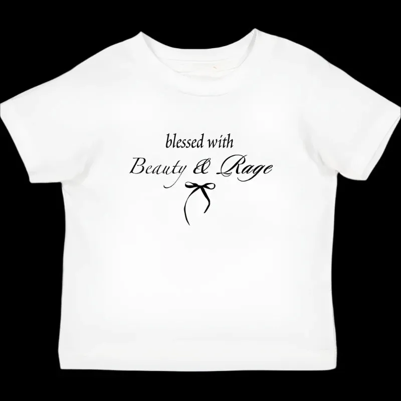 Beauty and Rage Text Graphic Top