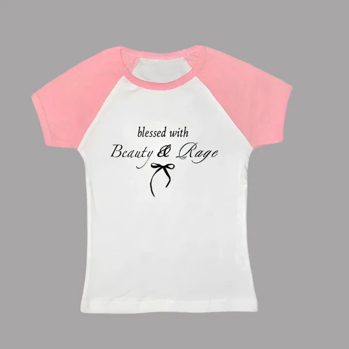 Beauty and Rage Text Graphic Top