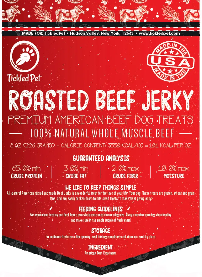 Beef Lover's Combo Pack - Natural Beef Lung Crisps and Premium Beef Jerky Dog Treats