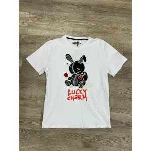 Black Keys "Lucky Charm" White Tee Black Patch