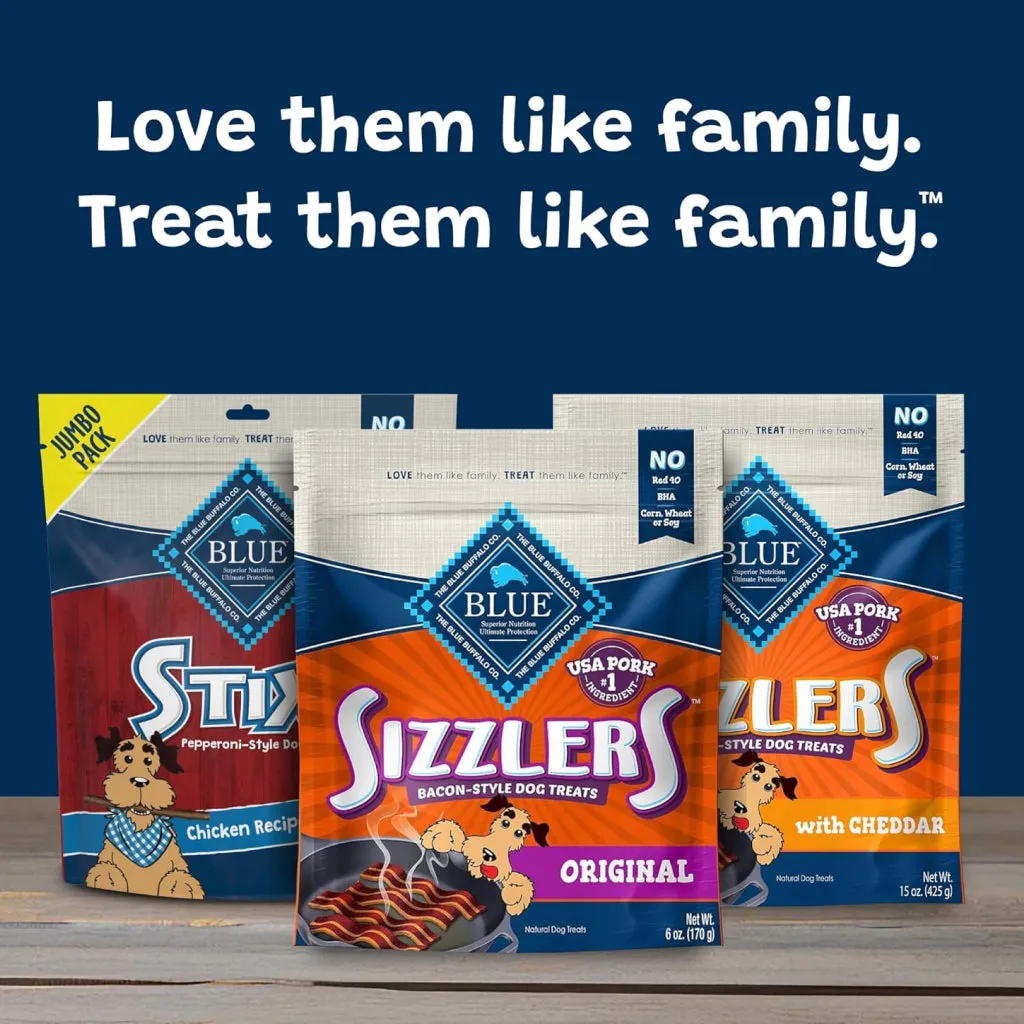 Blue Buffalo Sizzlers Bacon-Style Treats For Dogs