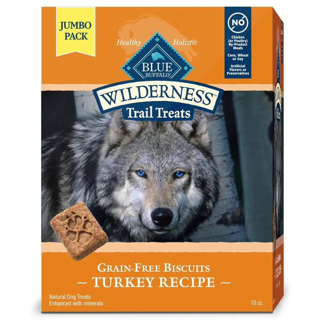 Blue Buffalo Wilderness Trail Treats Turkey Biscuits for Dogs