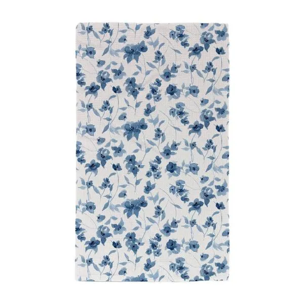 Blue Floral Luxe Hand Towel