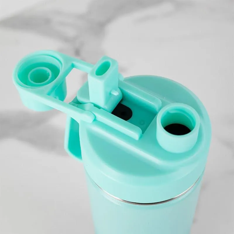 Bristo Quench 750 ML Hot & Cold Thermos Water Bottle (Green & Purple) - Set Of Two