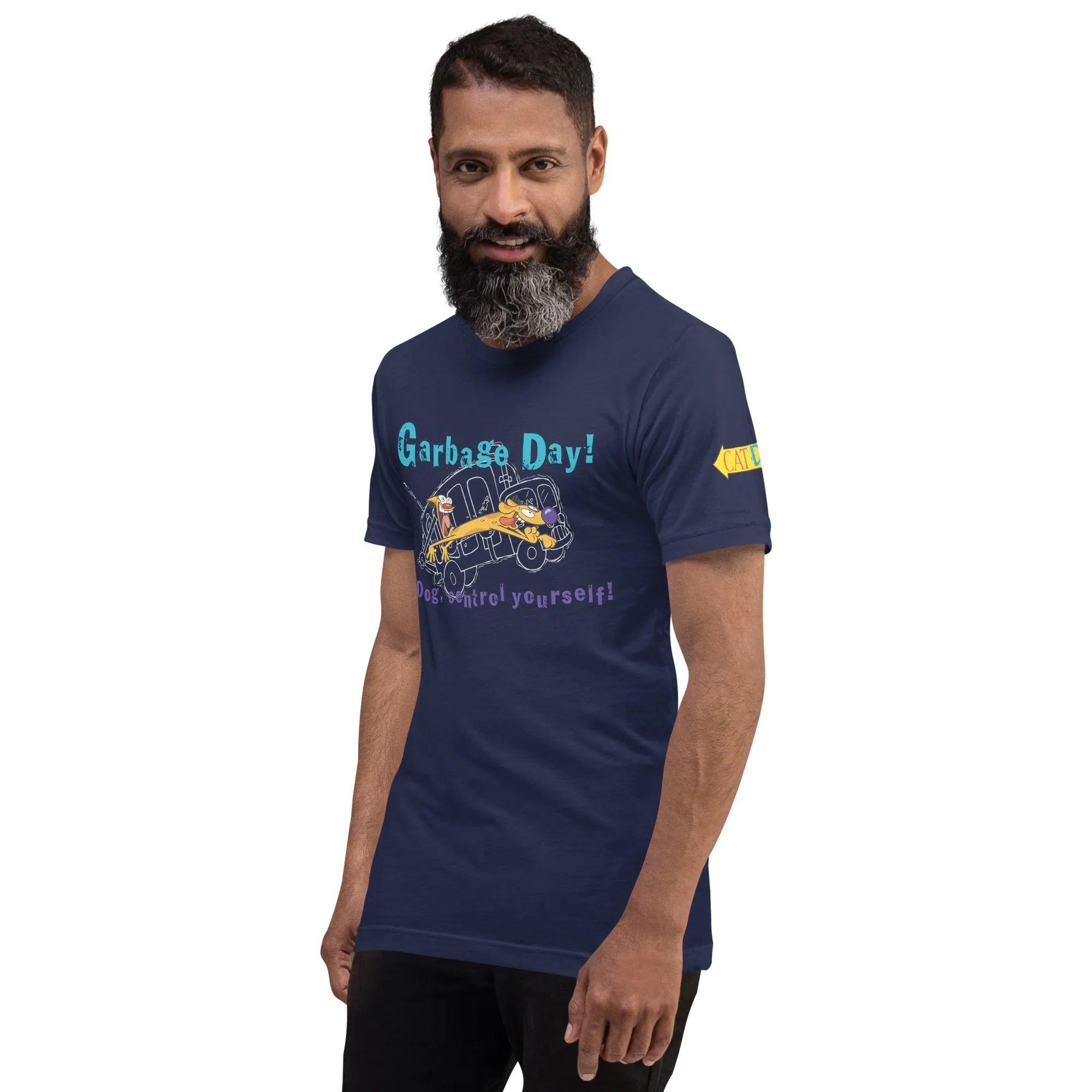 CatDog Garbage Day! Adult Short Sleeve T-Shirt