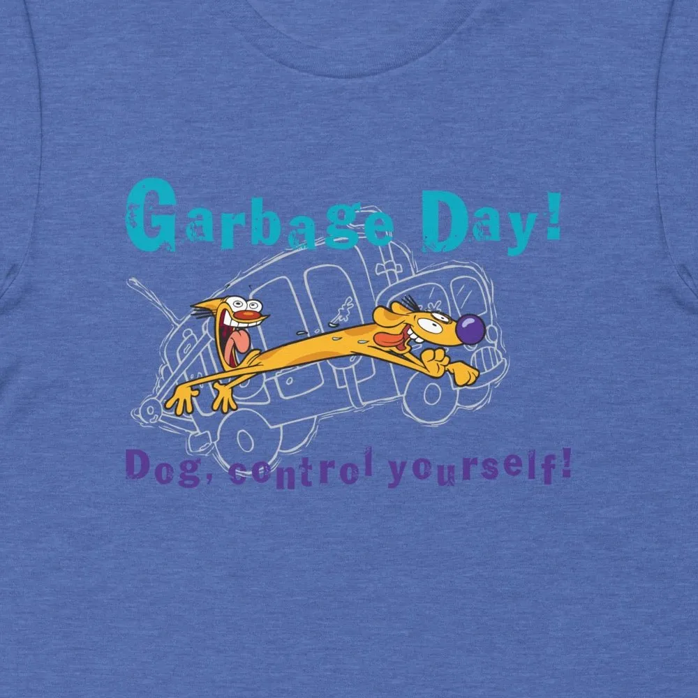 CatDog Garbage Day! Adult Short Sleeve T-Shirt