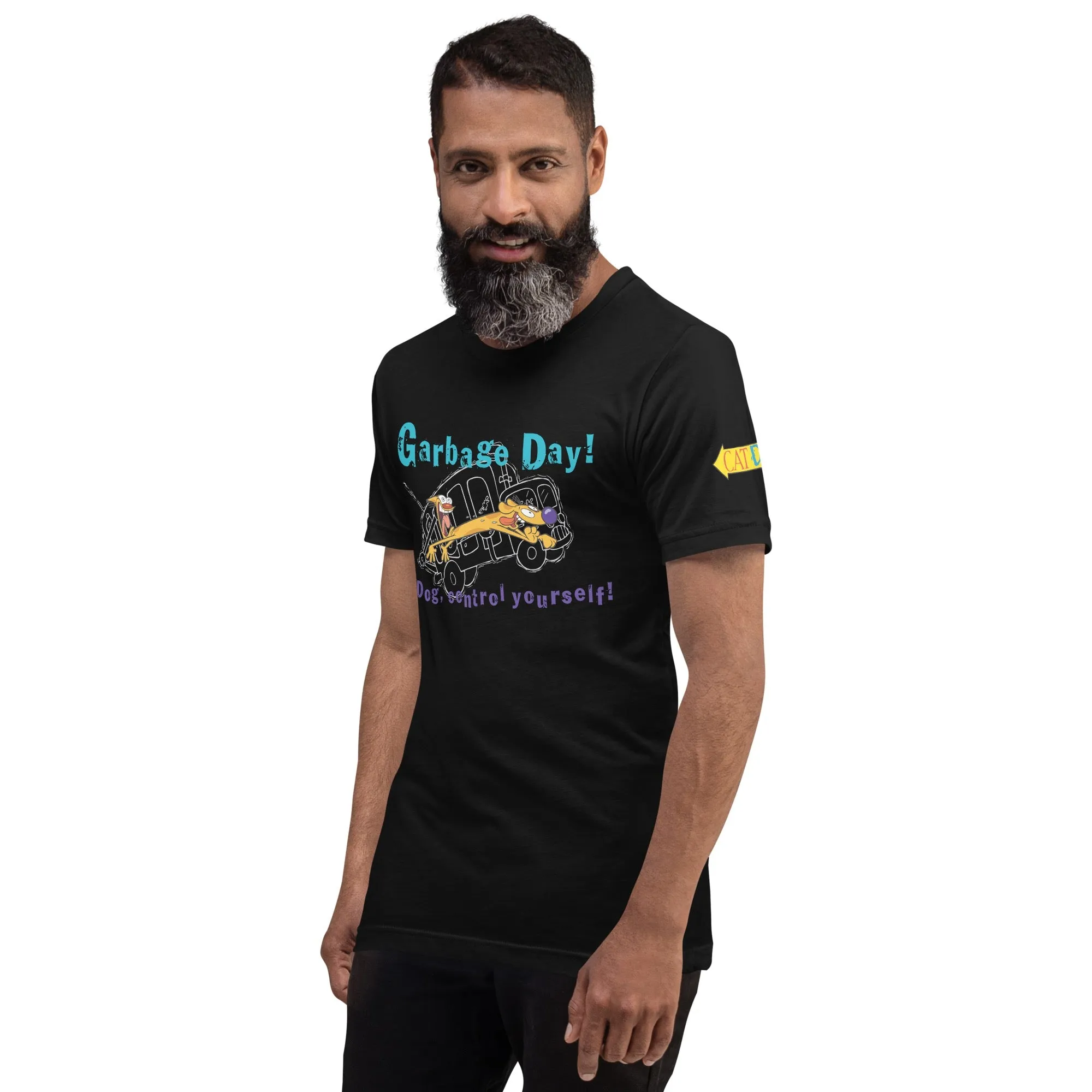 CatDog Garbage Day! Adult Short Sleeve T-Shirt