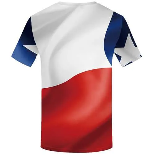 Chilean Flag T shirts Men Chile T-shirts 3d Harajuku Shirt Print White Tshirts Casual Gothic Tshirts Cool Short Sleeve Punk Rock