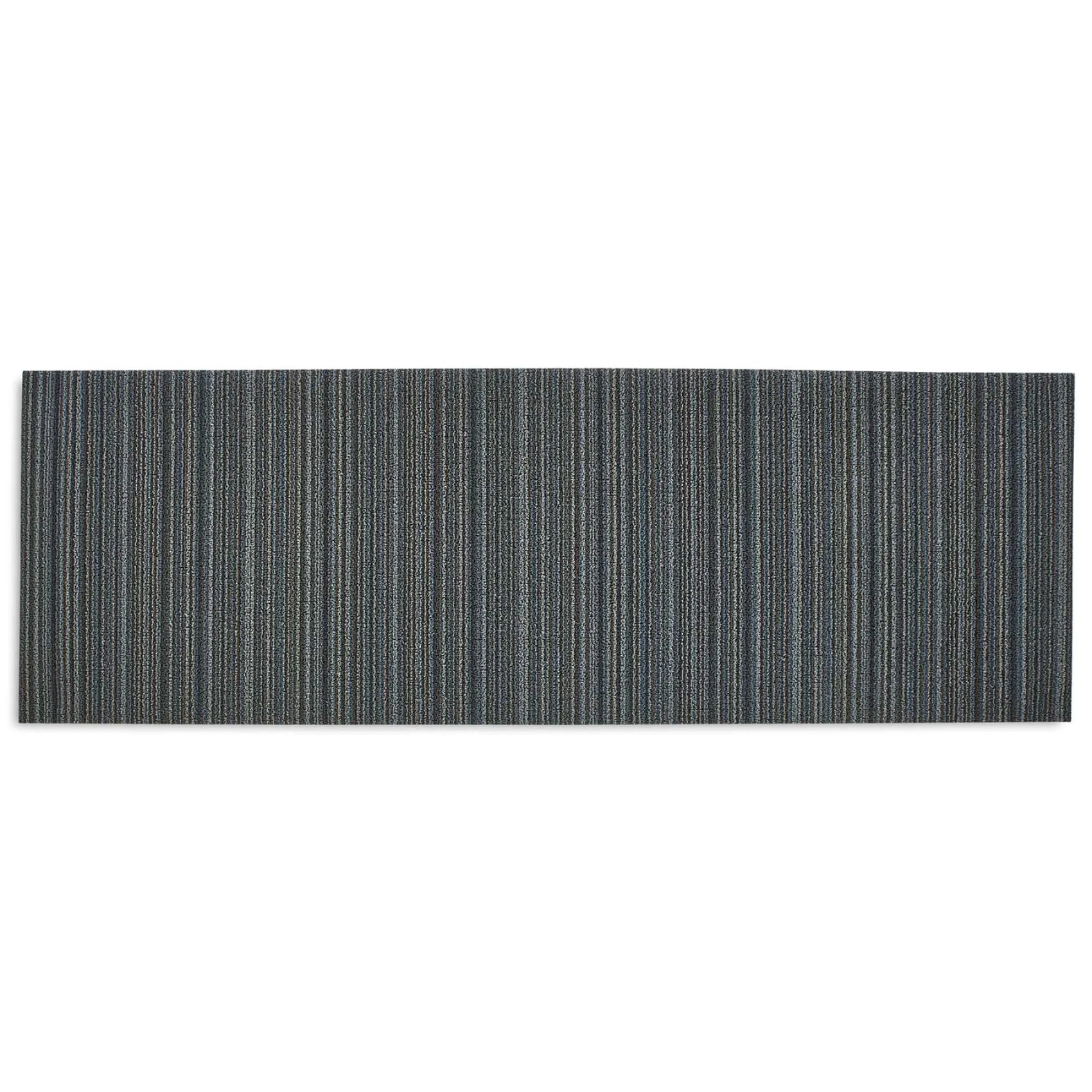 Chilewich Shag Skinny Stripe Floormat Blue