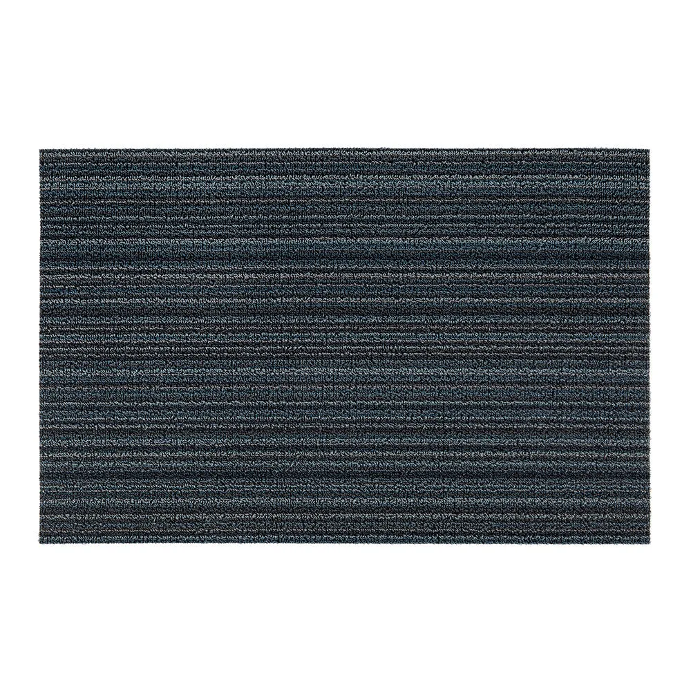 Chilewich Shag Skinny Stripe Floormat Blue
