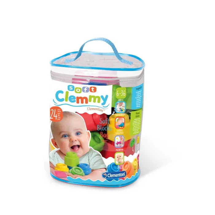 Clementoni Soft Clemmy Bag – 24 Blocks