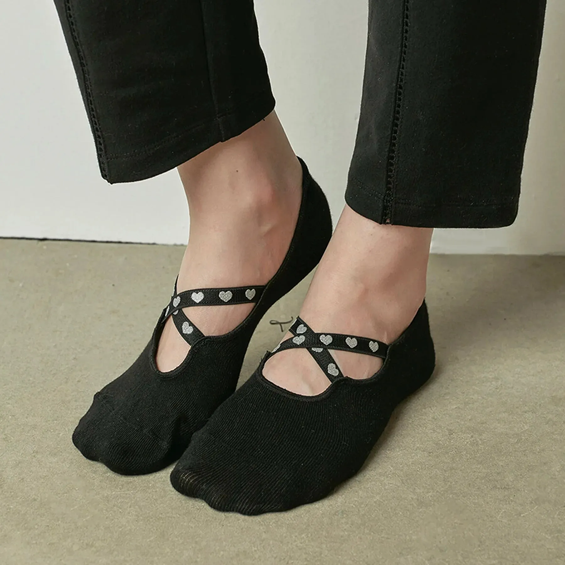 Cotton, Anti-slip, Love Heart,Yoga, Pilates Socks