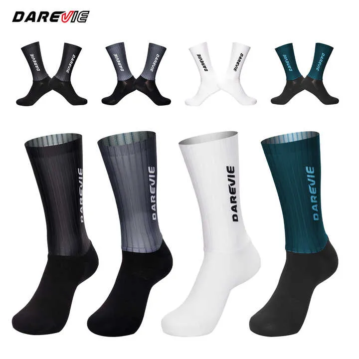 DAREVIE جورب ركوب الدراجات للرجال دراجة . DAREVIE Men's Cycling Socks Sports Bike Running