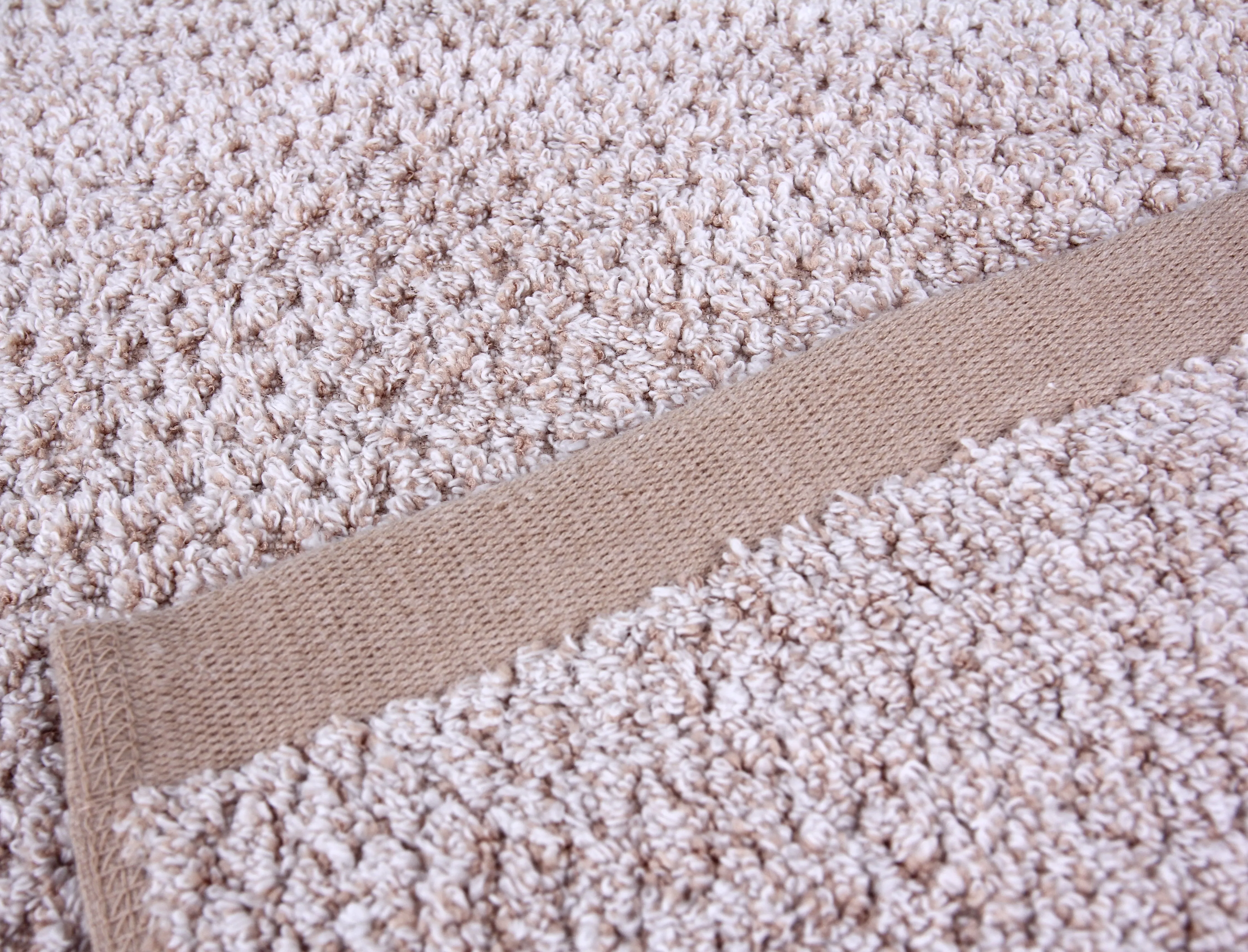 Diamond Jacquard Towels, Bath Towel - 1 Piece, Khaki (Light Brown)