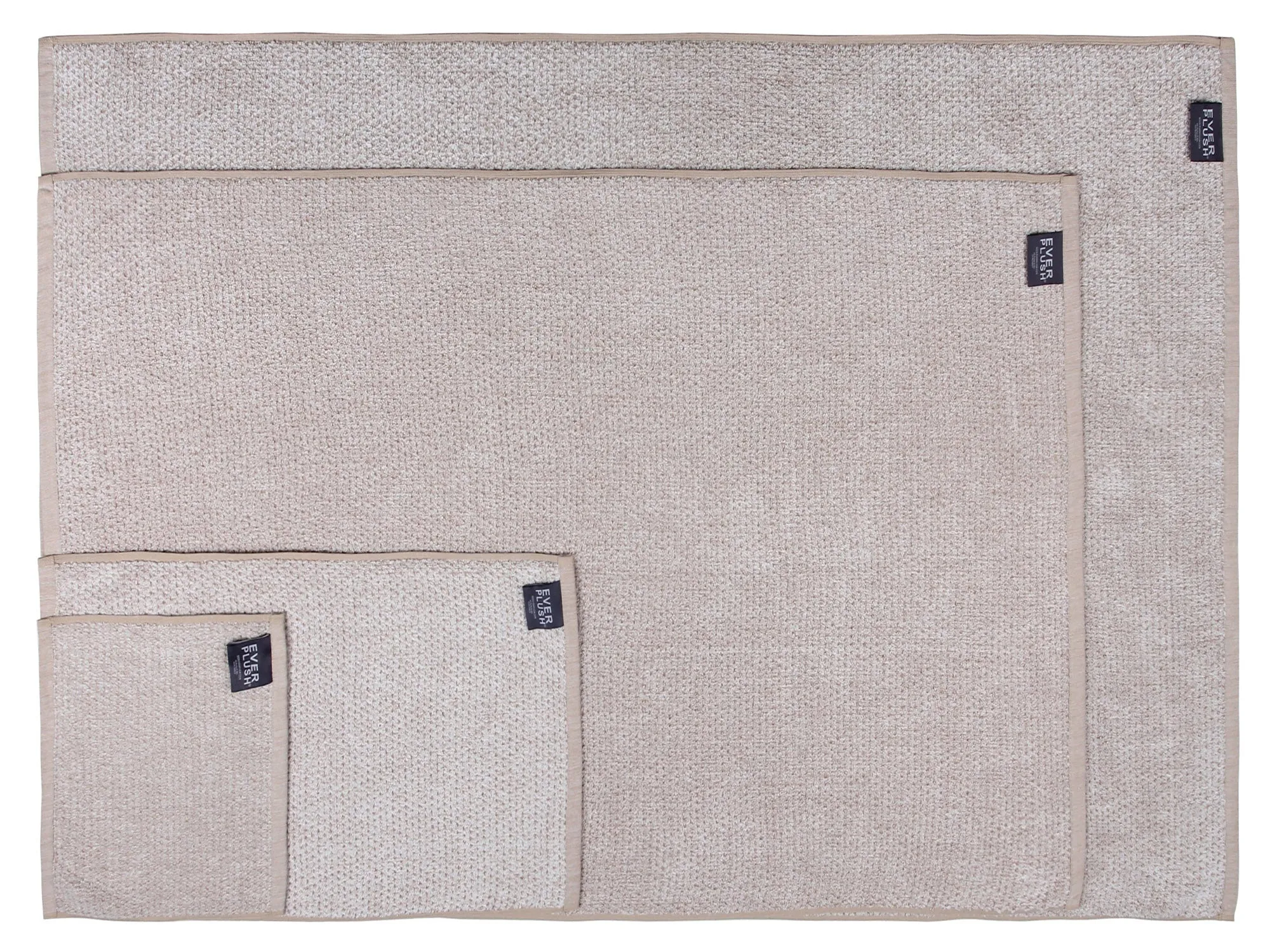 Diamond Jacquard Towels, Bath Towel - 1 Piece, Khaki (Light Brown)