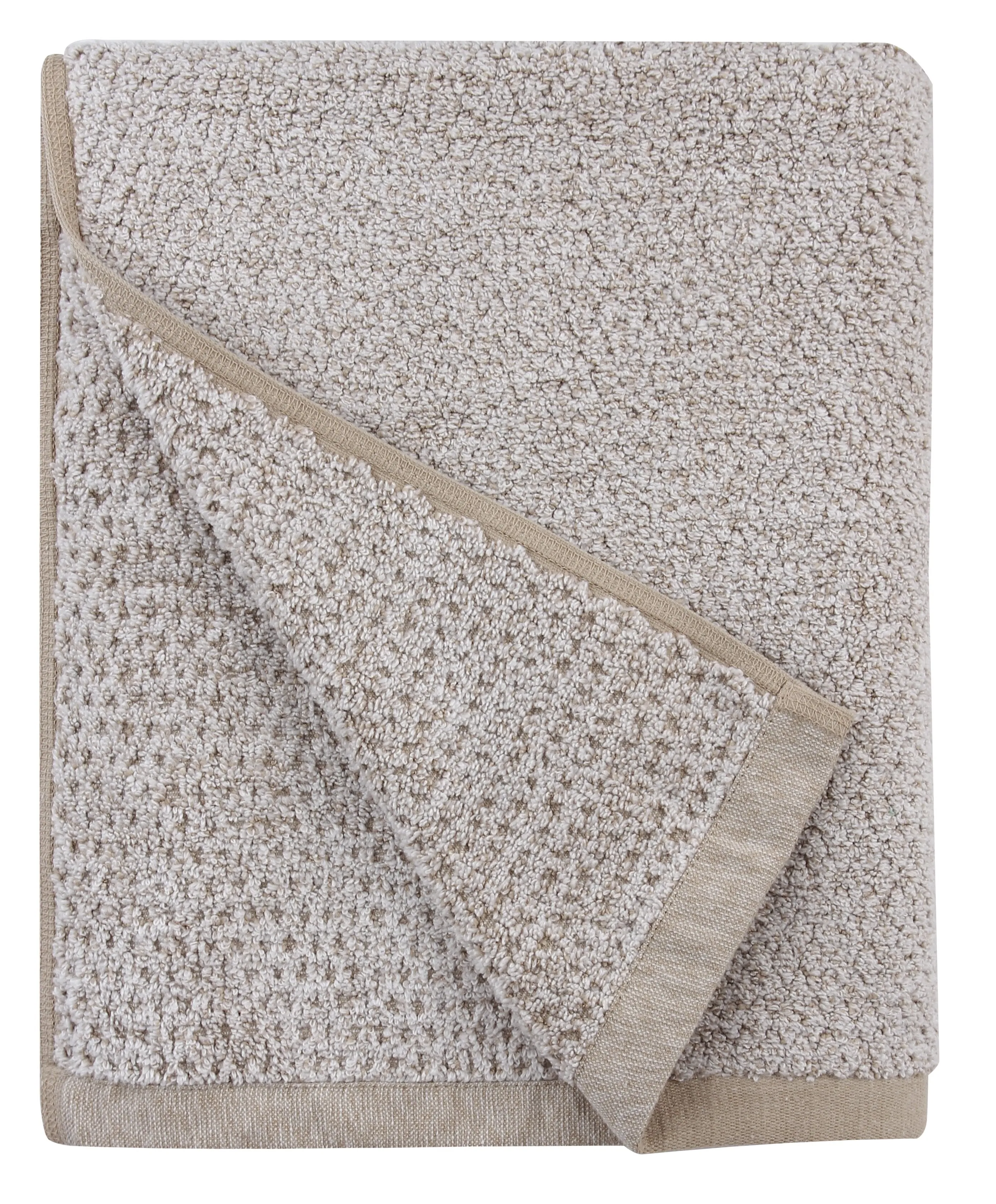 Diamond Jacquard Towels, Bath Towel - 1 Piece, Khaki (Light Brown)
