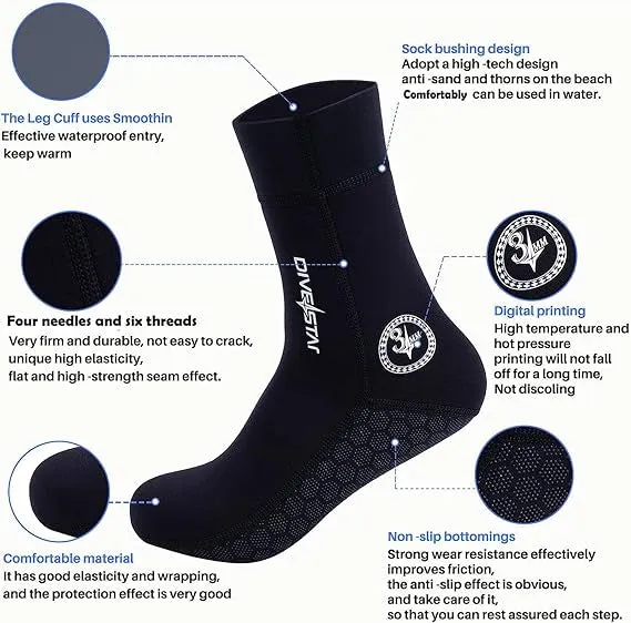 DIVESTAR Diving Socks-جوارب الغوص