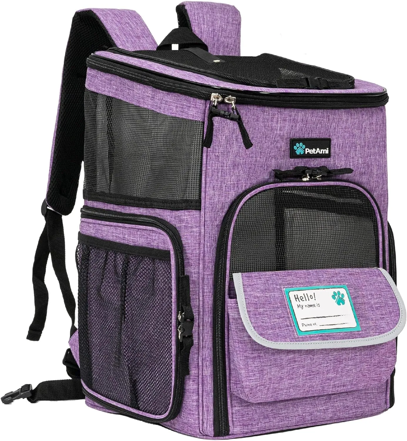 Dog Backpack Carrier, Airline Approved Cat Backpacks for Carrying Small Large Cats, Pet Carrier Back Pack, Ventilated Soft Sided for Travel
