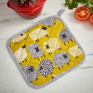 Dotty Sheep Luxury Cotton Pot Mat