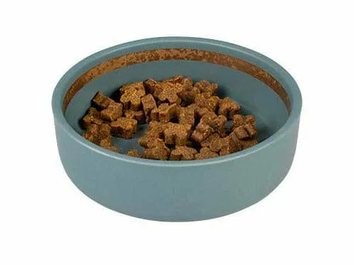 Feeding plate Stone hush 250ml - 16,3x16,3x2,5cm blue