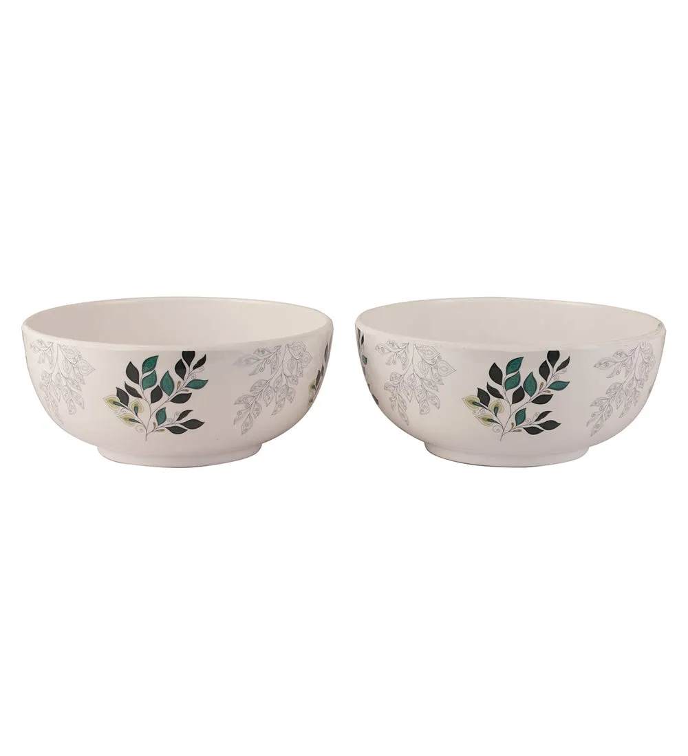 Floral Design Melamine Bowls | 300 ml | Set Of 2