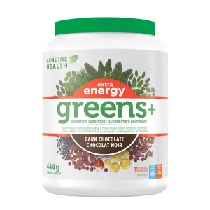 Genuine Health Greens  Extra Energy - Dark Chocolate (444g)