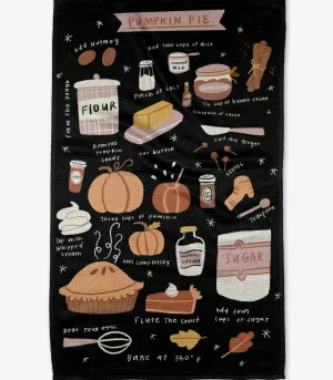 Geometry Pumpkin Pie Tea Towel
