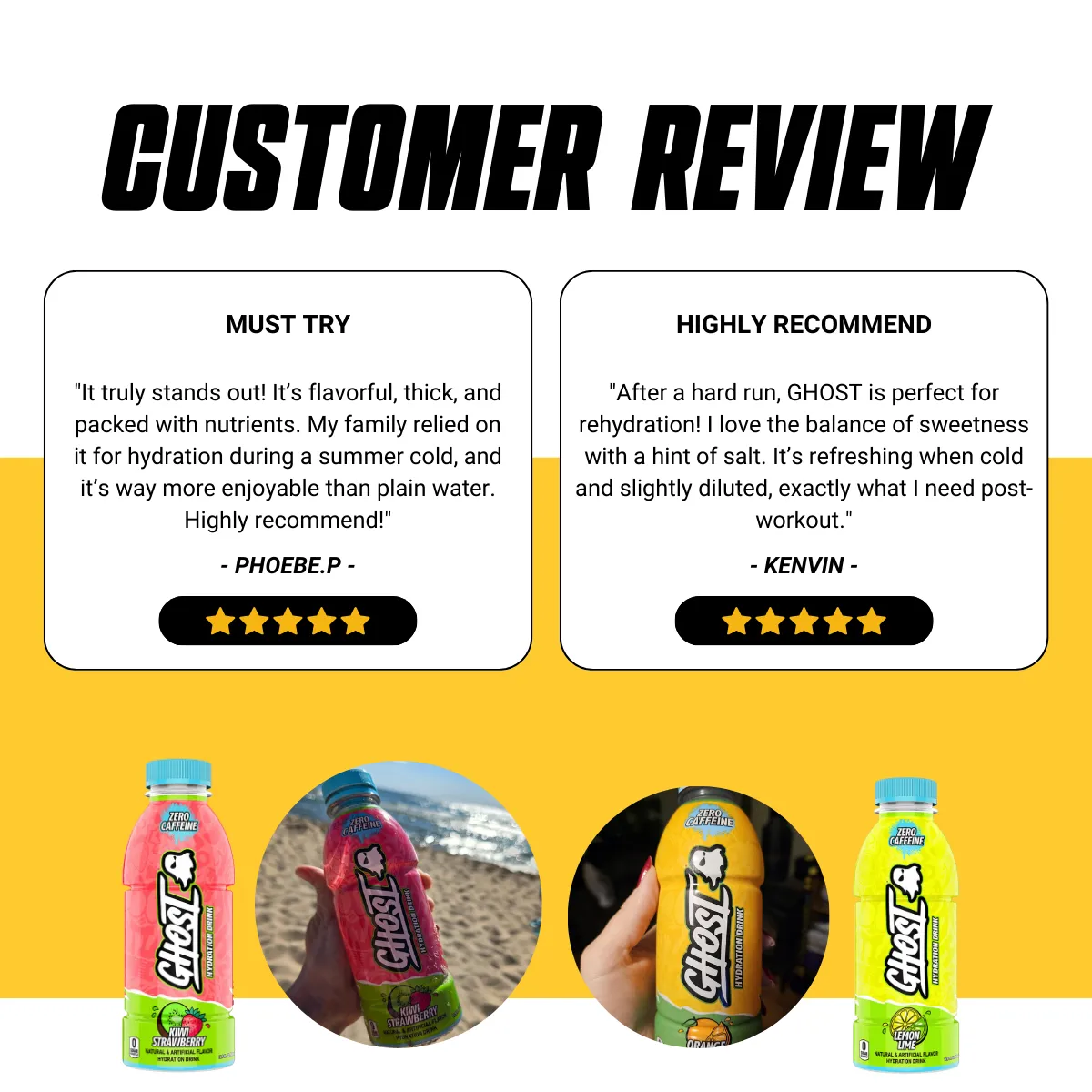GHOST, Hydration Drink, 3-12 Bottles