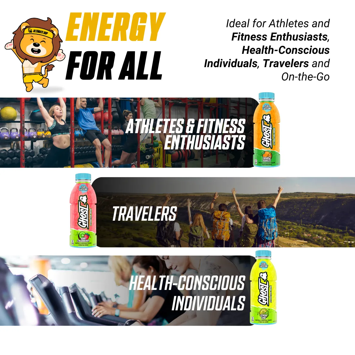 GHOST, Hydration Drink, 3-12 Bottles