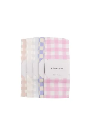 Gingham Geometry House Towels