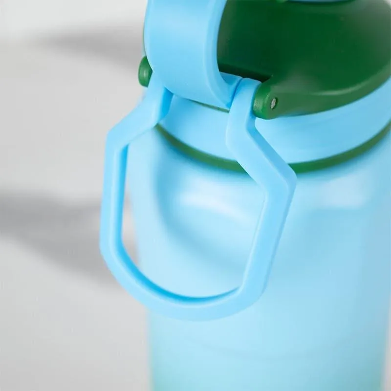 Gleam Craft Hot & Cold Thermos  Water Bottle (Green & Light Blue) - 800 ML