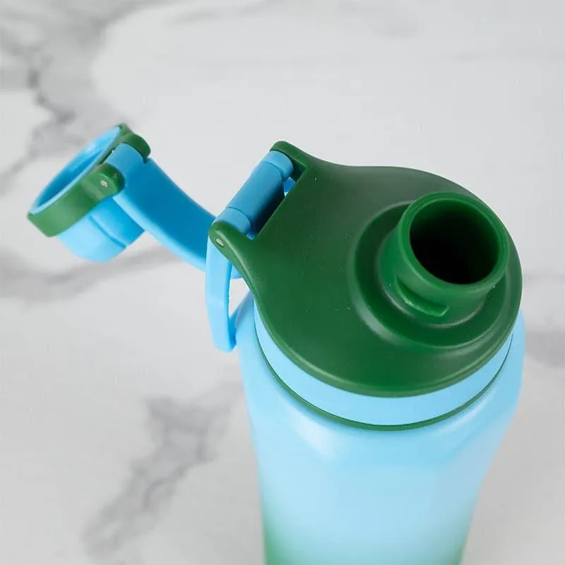 Gleam Craft Hot & Cold Thermos  Water Bottle (Green & Light Blue) - 800 ML