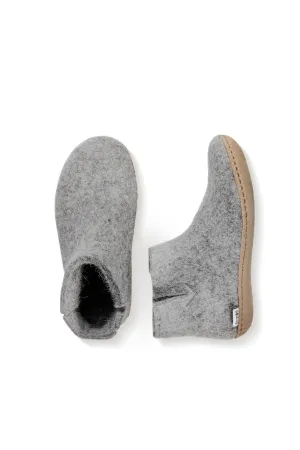 Glerups Leather Sole Boot Grey