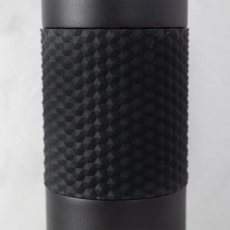 Gradient 620 ML Hot & Cold Thermos Water Bottle (Black & Grey) - Set Of Two